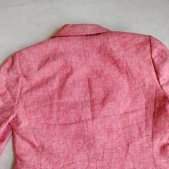 J Crew Blazer 00 Schoolboy Linen Blend Two Button Office‎ Preppy Work Corp - Picture 12 of 16